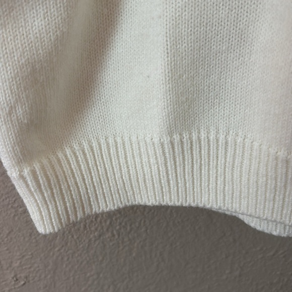 Vintage Dana Scott Womens Ivory Sweater, Acrylic, Large - Picture 4 of 6